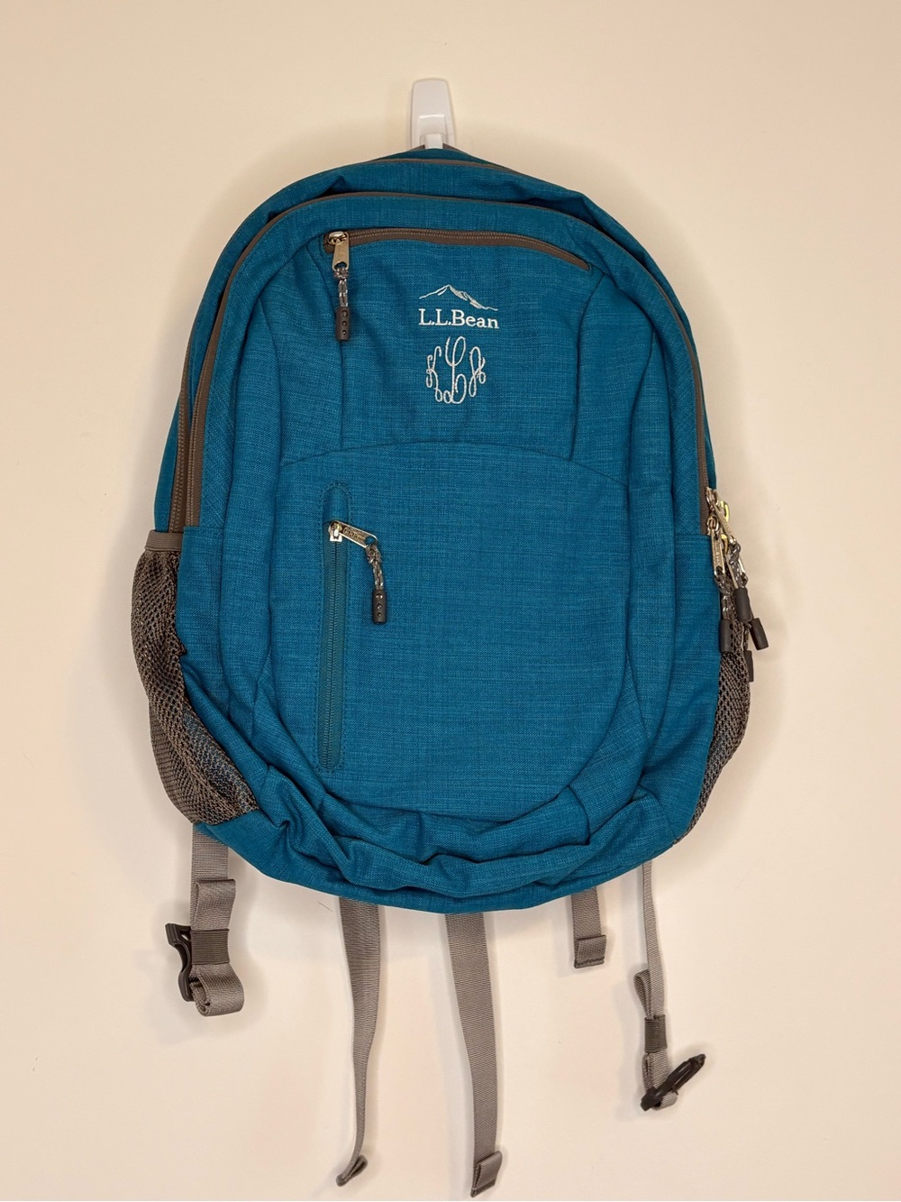 L.L. Bean Teal Backpack with Gray Accents
